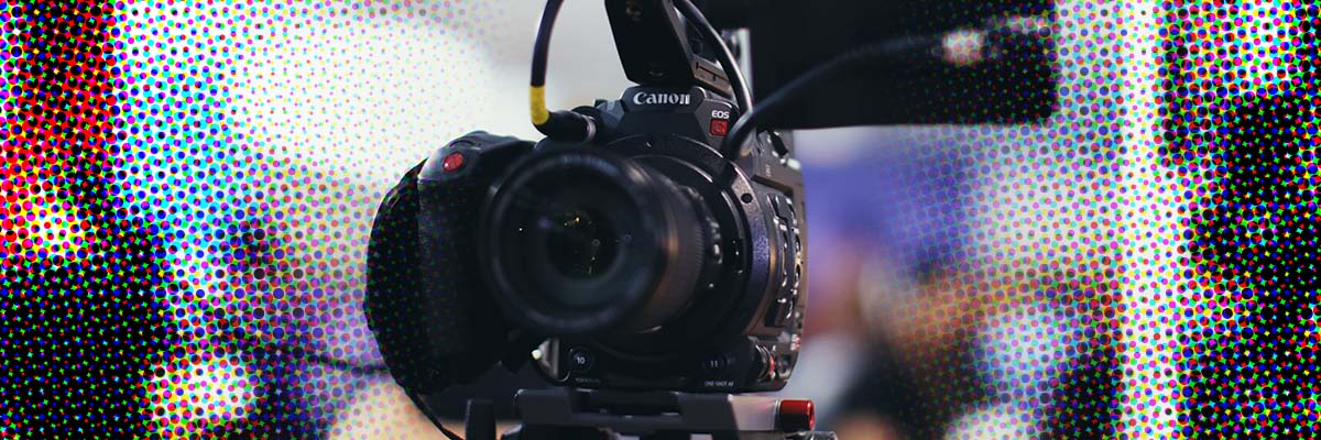 professional camera person capturing a live event